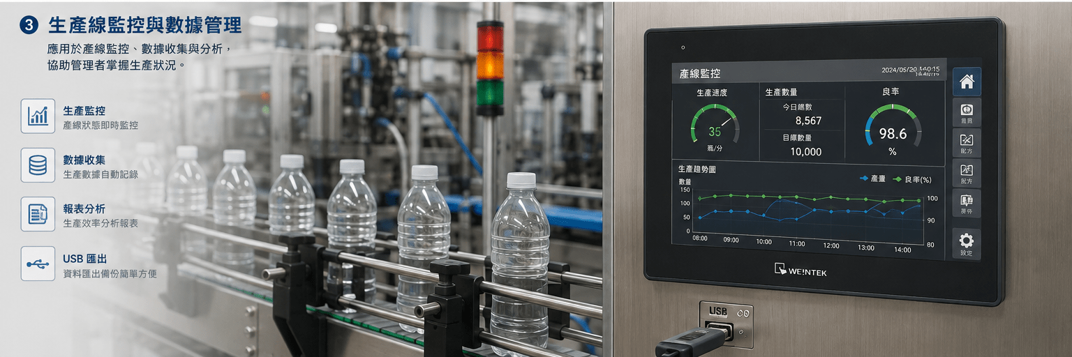 cMT2078X 生產線監控與設備資料顯示