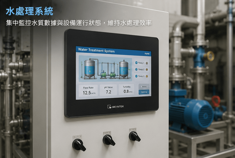 cMT2102X 水處理系統泵浦與製程監控
